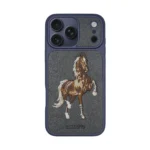 Elegant horse cover, blue color - iPhone 17