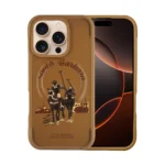 ⁦كفر سلسلة فيرجيل لهاتف iPhone 16 من نادي سانتا باربرا للبولو والمضرب - بني⁩ - الصورة ⁦5⁩