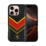 ⁦كافر Santa Barbara Polo & Racquet Club سلسلة بارتون لهاتف iPhone 16 - أحمر/أسود⁩ - الصورة ⁦3⁩