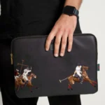 ⁦Santa Barbara Polo & Racquet Club Laptop & Tablet Sleeve CAINE-Black⁩ - الصورة ⁦4⁩