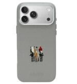 iPhone 17  Pro and 17Pro Max Santa Barbara Justin Series Leather Case with Magsafe - Gray