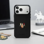 ⁦iPhone 17 Series Justin Series Genuine Santa Barbara Leather Case⁩ - الصورة ⁦3⁩